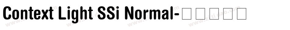 Context Light SSi Normal字体转换